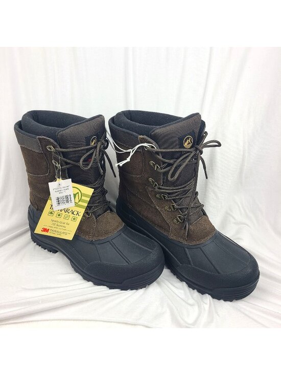 Tamarack 3M Thinsulate Brown Black Leather Boots Winter Men 11 Water Resistant main image 5